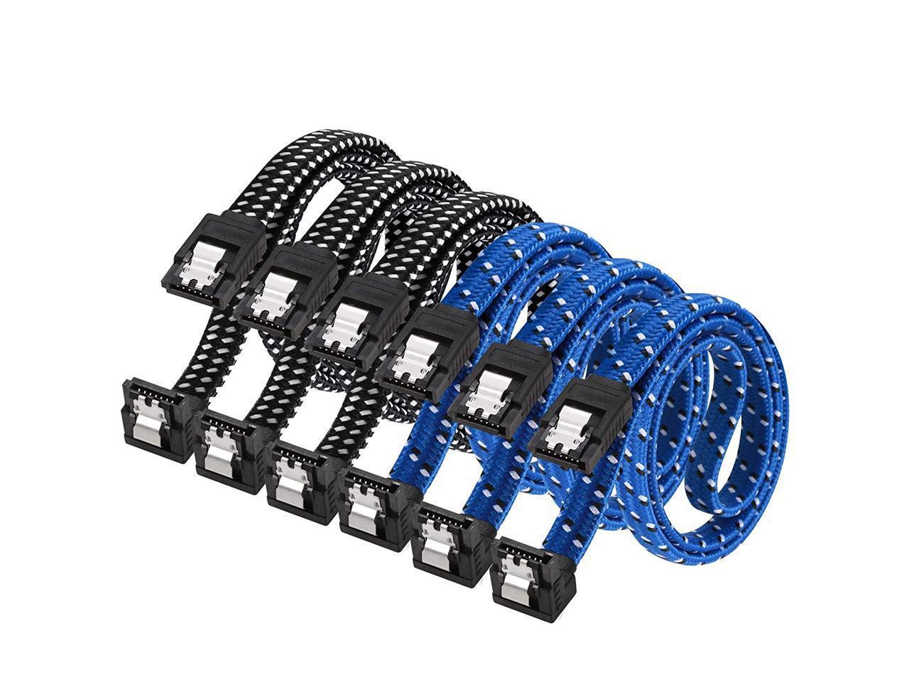 SATA 7P With latching /Nylon braiding